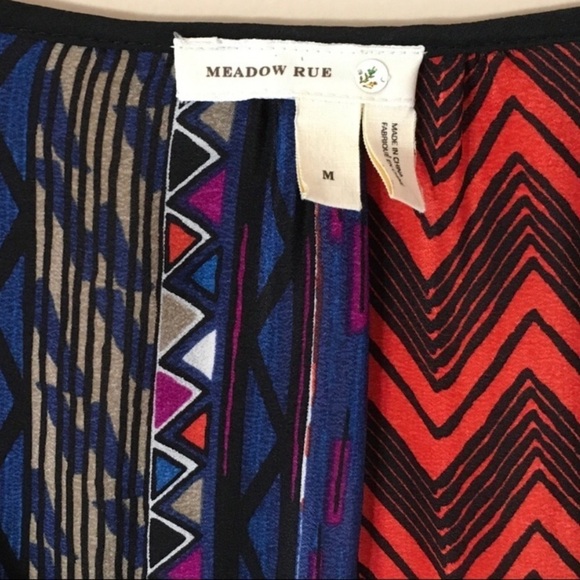 Meadow rue Aztec tank top scoop neck multicolor size M - Picture 4 of 4